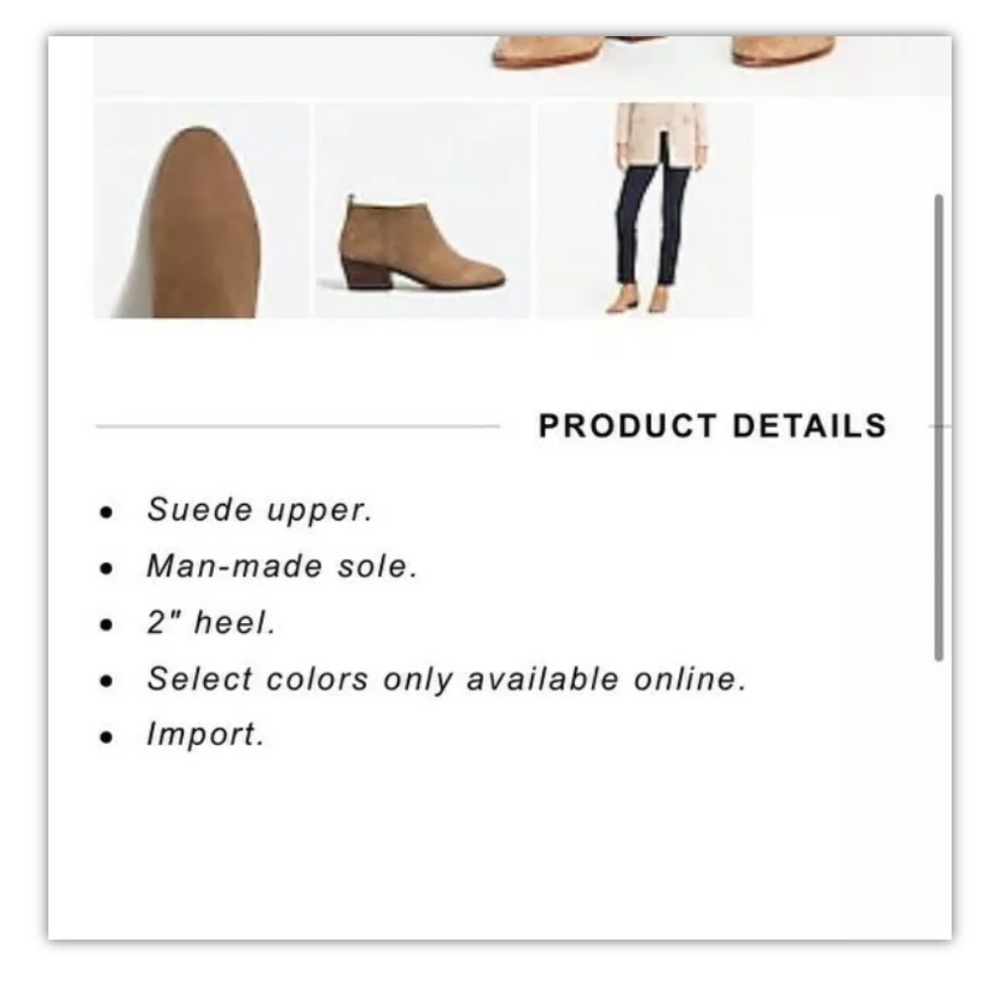 J Crew Suede Sawyer Boots in Camel NWT sz 7.5 - Picture 6 of 7